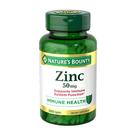 Suplemento Nature's Bounty Zinc 50 mg Immune Support 250 cápsulas