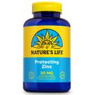 Suplemento Nature's Life de picolinato de zinco 30 mg com 2 mg de cobre