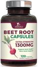 Suplemento Nature's Nutrition Beetroot 1300mg - 120 cápsulas Suplemento Nature's Nutrition Beetroot 1300mg - 120 cápsulas