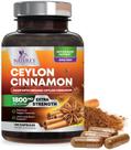 Suplemento Nature's Nutrition Canela de Ceilão orgânica 1800mg Suplemento Nature's Nutrition Canela de Ceilão orgânica 1800mg