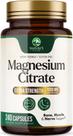 Suplemento Nature's Peak Citrato de Magnésio 1000 mg 240 cápsulas