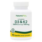 Suplemento Nature's Plus Vitamina D3 1000UI/Vitamina K2 100mcg