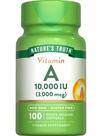 Suplemento Nature's Truth Vitamina A 10000 UI Cápsulas gelatinosas 100ct