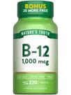 Suplemento Nature's Truth Vitamina B12 1000mcg 220 comprimidos