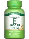 Suplemento Nature's Truth Vitamina E 1000 UI de cápsulas gelatinosas (60 unidades)