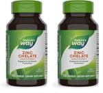 Suplemento Nature's Way Quelato de Zinco 30mg 100 Cápsulas x2