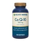 Suplemento Nature's Wonder Co Q-10 200 mg cápsulas gelatinosas x120