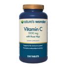 Suplemento Nature's Wonder de Vitamina C 1000 mg com roseira brava