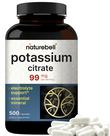 Suplemento NatureBell Citrato de potássio 99mg 500 cápsulas