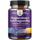 Suplemento Natures Craft Pure Calm Relaxing Magnésio Glicinato com Ashwagandha 90 comprimidos