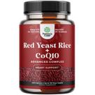 Suplemento Natures Craft Red Yeast Rice 1200 mg com CoQ10 100 mg