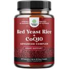 Suplemento Natures Craft Red Yeast Rice 1200 mg com CoQ10 100 mg