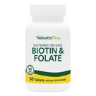 Suplemento NaturesPlus Biotina e Ácido Fólico 30 comprimidos