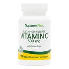 Suplemento NaturesPlus de vitamina C com rosa mosqueta 500 mg 90 comprimidos