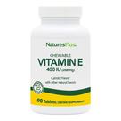 Suplemento NaturesPlus de vitamina E 400 UI mastigável 90 comprimidos x2