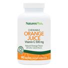 Suplemento NaturesPlus Suco de laranja para mastigar Vitamina C 500 mg Suplemento NaturesPlus Suco de laranja para mastigar Vitamina C 500 mg