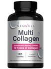 Suplemento NeoCell Super Multi Collagen Peptídeos 120 comprimidos
