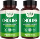 Suplemento Nested Naturals Bitartarato de colina 500 mg 180 cápsulas