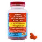 Suplemento Nikoni Astaxantina Lipossomal 24 mg com Óleo de Krill 60 cápsulas softgel