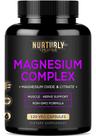 Suplemento NURTURLY Citrato e óxido de magnésio 500 mg 120 cápsulas Suplemento NURTURLY Citrato e óxido de magnésio 500 mg 120 cápsulas