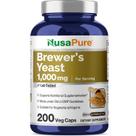 Suplemento Nusa Pure Brewer's Yeast 1000 mg 200 cápsulas