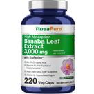 Suplemento Nusa Pure de Extrato de Folha de Banaba - 3000mg - 220 Cápsulas Vegetais Suplemento Nusa Pure de Extrato de Folha de Banaba - 3000mg - 220 Cápsulas Vegetais