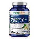 Suplemento Nusa Pure Extrato de Folha de Amoreira Branca 5.000 mg 180 cápsulas Suplemento Nusa Pure Extrato de Folha de Amoreira Branca 5.000 mg 180 cápsulas