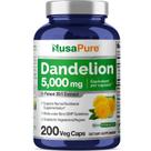 Suplemento Nusa Pure Extrato de Raiz de Dente-de-Leão 5.000 mg 200 cápsulas