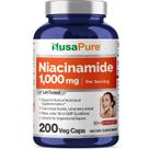 Suplemento Nusa Pure Niacinamida 1000 mg 200 cápsulas vegetais