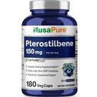 Suplemento Nusa Pure Pterostilbene 180 Cápsulas Vegetais - 150mg