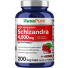 Suplemento Nusa Pure Schizandra - Extrato de Bagas 4500mg - 200 Cápsulas