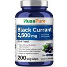 Suplemento NusaPure de Groselha Preta - 2500mg (Extrato 10:1) - 200 Cápsulas Suplemento NusaPure de Groselha Preta - 2500mg (Extrato 10:1) - 200 Cápsulas