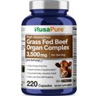 Suplemento NusaPure Grass Fed Beef Organ Complex 220 cápsulas