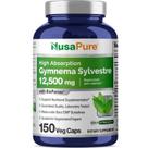 Suplemento NusaPure Gymnema Sylvestre 12500 mg 150 cápsulas veganas