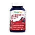 Suplemento NusaPure L-Arginina 1000 mg 200 cápsulas vegetais