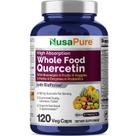 Suplemento NuSaPure Quercetina com Bromelaína 500mg - 120 Cápsulas