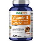Suplemento NusaPure Vitamina E 1000 UI 200 comprimidos