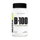 Suplemento NutraBio B-100 B do Complexo Vitamínico 90 Cápsulas