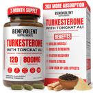 Suplemento nutricional benevolente Turkesterone com Tongkat Ali