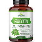 Suplemento nutricional Zazzee Mullein 3000 mg 60 cápsulas veganas Suplemento nutricional Zazzee Mullein 3000 mg 60 cápsulas veganas