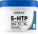 Suplemento Nutricost 5-HTP em pó 25 g (300 mg/porção)