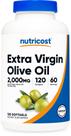 Suplemento Nutricost Aceite de Oliva Virgen Extra 2000 mg 120 Softgels Suplemento Nutricost Aceite de Oliva Virgen Extra 2000 mg 120 Softgels