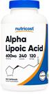Suplemento Nutricost Ácido Alfa Lipóico 600mg - 240 Cápsulas