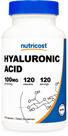 Suplemento Nutricost Ácido Hialurônico 100mg - 120 Cápsulas