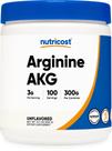 Suplemento Nutricost Arginina AKG em pó 300g - 100 porções