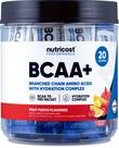 Suplemento Nutricost BCAA+ Hydration Fruit Punch, 20 pacotes de adesivos Suplemento Nutricost BCAA+ Hydration Fruit Punch, 20 pacotes de adesivos