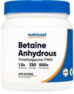 Suplemento Nutricost Betaína Anidra Trimetilglicina 500g Suplemento Nutricost Betaína Anidra Trimetilglicina 500g