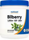Suplemento Nutricost Bilberry Powder 250g sem glúten e não transgênico