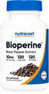 Suplemento Nutricost Bioperine Extrato de Pimenta Preta 10mg