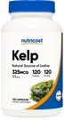 Suplemento Nutricost Cápsulas de Alga Marinha 325mcg Iodo 120 Cápsulas